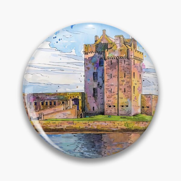 Item preview, Watercolour illustration of Broughty Castle, Angus, Scotland designed and sold by davidelder.