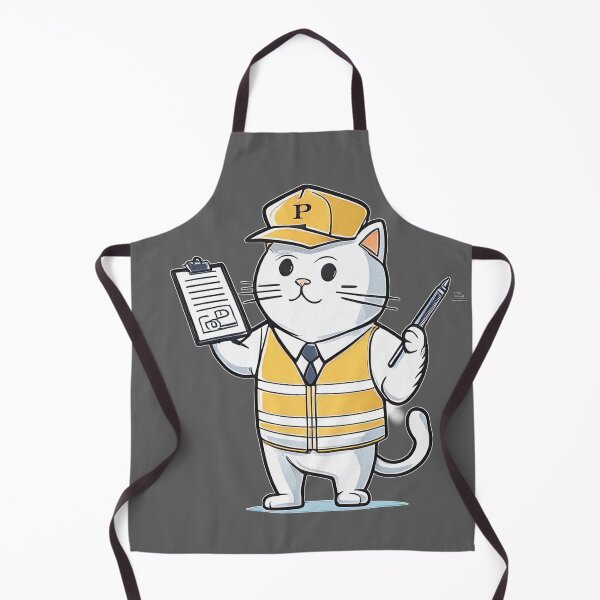 Item preview, Parking Inspector Cat – Cute Cartoon Parking Officer designed and sold by ChernivtsiSkoda.