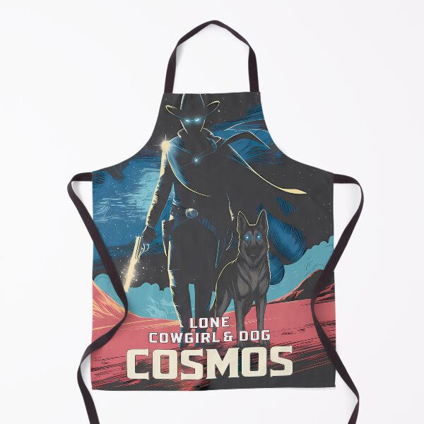 Item preview, Lone Cosmic Cowgirl and Dog – Space Western Cosmic Cowboy Design designed and sold by Art-Arcade6.