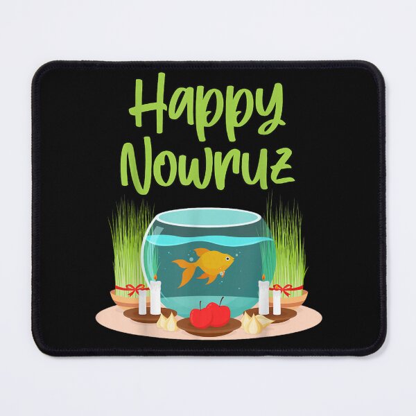 Item preview, Happy Nowruz Persian New Year Haft Sin Goldfish Spring Equinox Celebration designed and sold by Buzzlekrun.