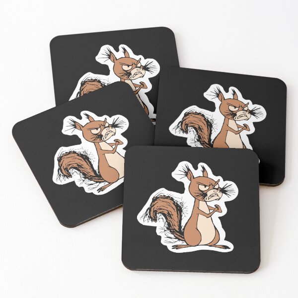 Item preview, Badly Drawn Angry Fighting Squirrel Cartoon Drawing designed and sold by TackyTime.