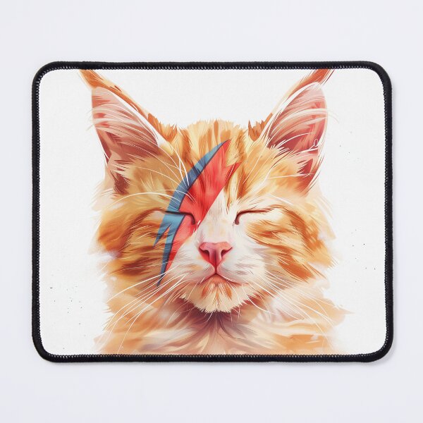 Item preview, Cat Empowering His Inner Ziggy Stardust -Kitty Stardust designed and sold by Lola Style.