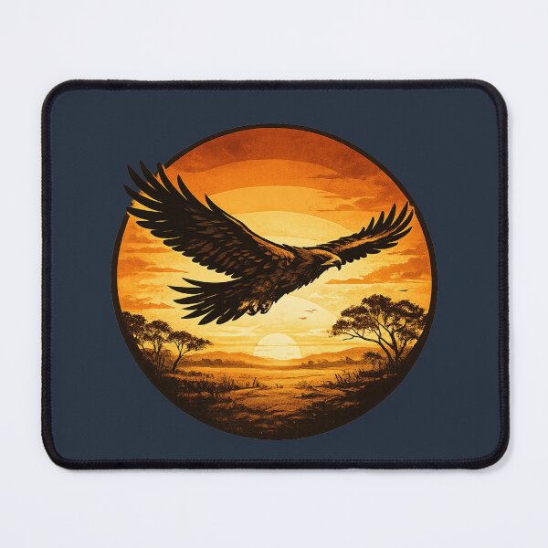 Item preview, Wedgetail Eagle Sunset Silhouette – Wedge Tailed Eagle Australian Outback designed and sold by PunchDrop.