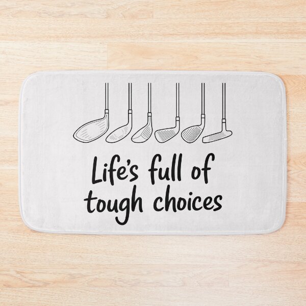 Item preview, Funny Golf "Tough Choices" Design - Minimalist Golf Club Lineup designed and sold by ArthousePromos.