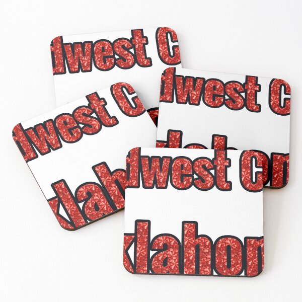 Item preview, Midwest City Oklahoma City Name With Red Rhinestone designed and sold by TheIconSmith.