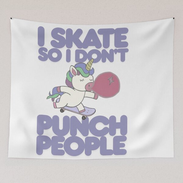 Item preview, I skateboard so I don't punch people designed and sold by TaraPen.