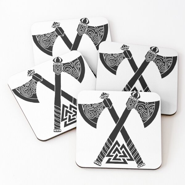 Item preview, Black axes and Viking symbol designed and sold by Lagueny.
