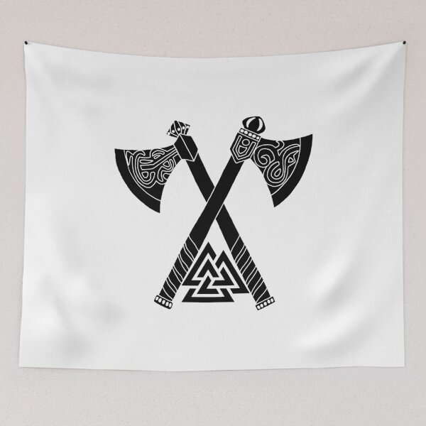 Item preview, Black axes and Viking symbol designed and sold by Lagueny.