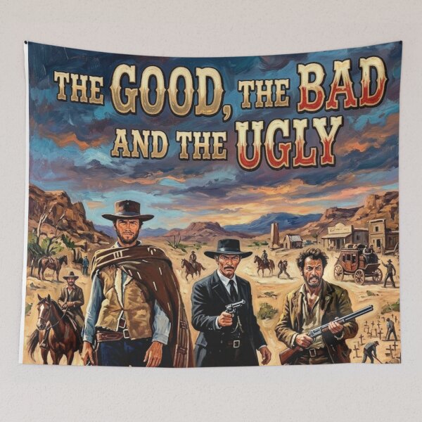 Item preview, The Man with No Name: Clint Eastwood The Good, The Bad and The Ugly Impasto designed and sold by Art's Diner.