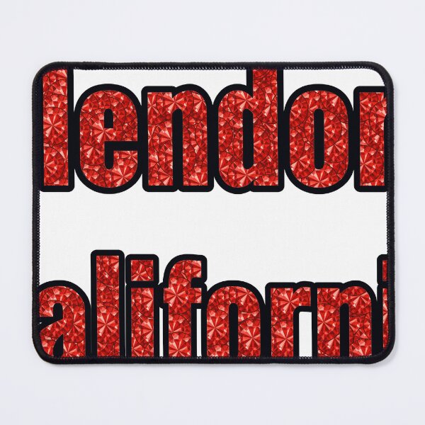 Item preview, Glendora California City Name With Red Rhinestone designed and sold by TheIconSmith.