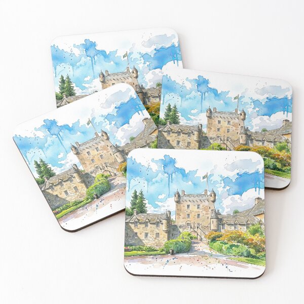 Item preview, Watercolour Illustration of the Cawdor Castle, Nairn, Scotland designed and sold by davidelder.