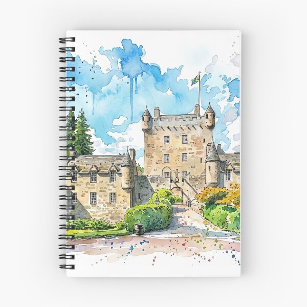 Item preview, Watercolour Illustration of the Cawdor Castle, Nairn, Scotland designed and sold by davidelder.
