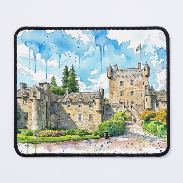 Item preview, Watercolour Illustration of the Cawdor Castle, Nairn, Scotland designed and sold by davidelder.
