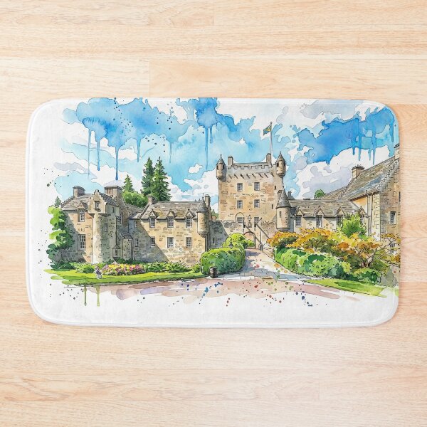 Item preview, Watercolour Illustration of the Cawdor Castle, Nairn, Scotland designed and sold by davidelder.