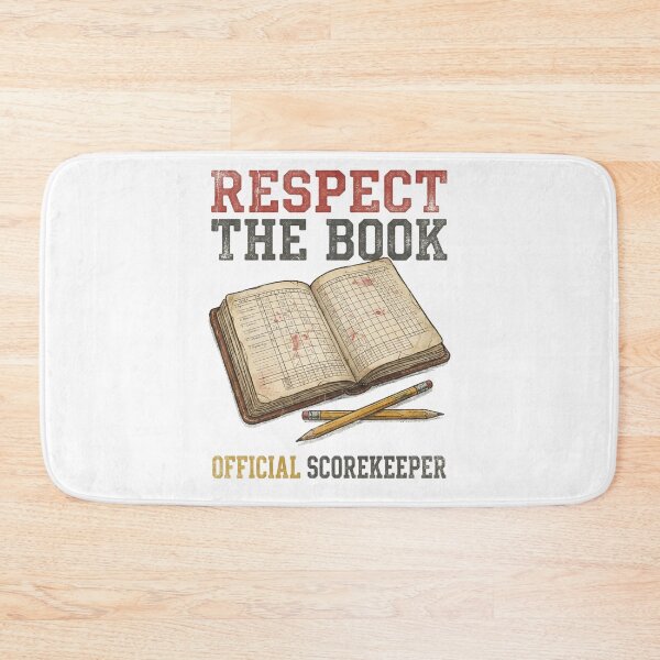 Item preview, Respect the Book Official Scorekeeper — Funny Baseball Scorekeeper Gift, Stats Nerd Vintage Scorebook Tee designed and sold by Luminari Creations.