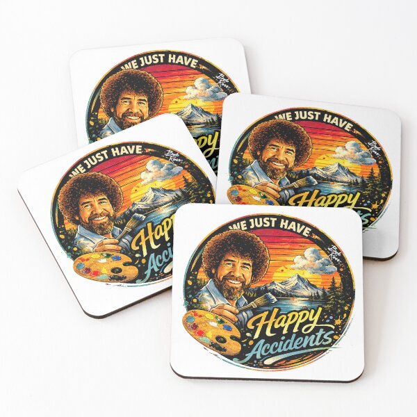 Item preview, Bob Ross Merch, Bob Ross Fan Art, We Just Have Happy Accidents designed and sold by graphic-genie.