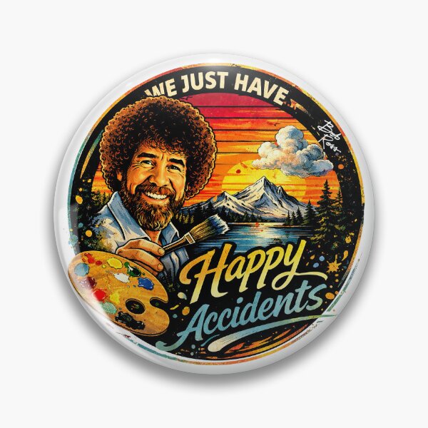 Item preview, Bob Ross Merch, Bob Ross Fan Art, We Just Have Happy Accidents designed and sold by graphic-genie.