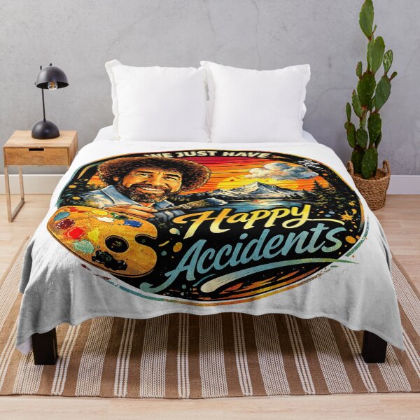 Item preview, Bob Ross Merch, Bob Ross Fan Art, We Just Have Happy Accidents designed and sold by graphic-genie.