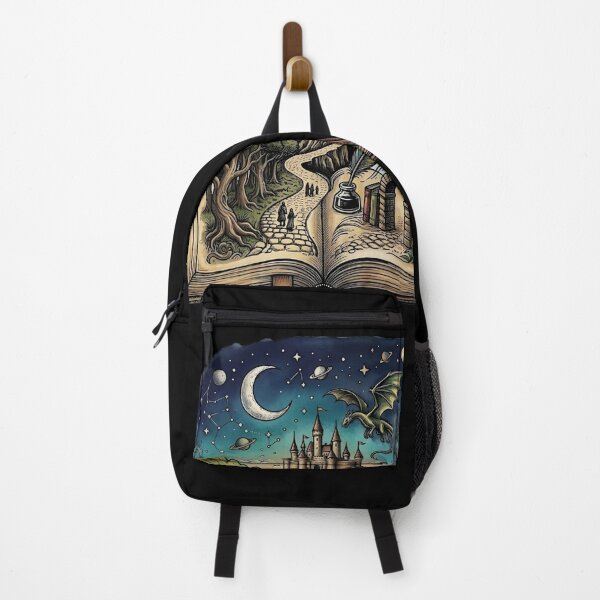 Item preview, Magical Fantasy Book World | Castle Dragon Storybook Illustration designed and sold by GRYFFWEAR.