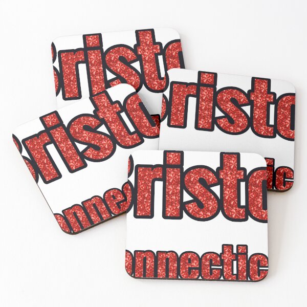Item preview, Bristol Connecticut City Name With Red Rhinestone designed and sold by TheIconSmith.
