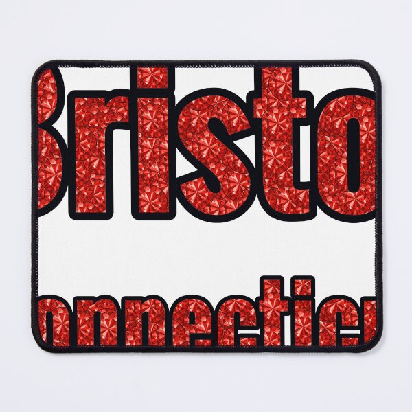 Item preview, Bristol Connecticut City Name With Red Rhinestone designed and sold by TheIconSmith.