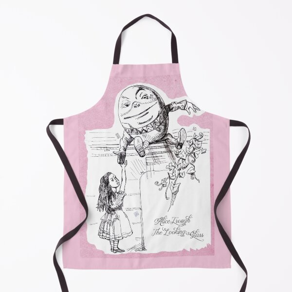 Item preview, Alice Through the Looking-Glass - Egg-shaped Humpty Dumpty Talks With Alice (ink drawing by ACCI) designed and sold by VanyssaGraphics.