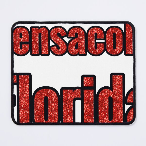 Item preview, Pensacola Florida City Name With Red Rhinestone designed and sold by TheIconSmith.