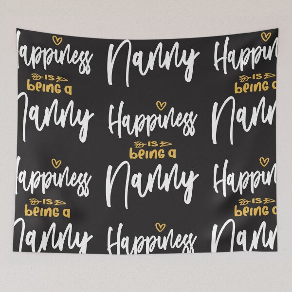 Item preview, Happiness is Being a Nanny - Funny Grandma designed and sold by cidolopez.