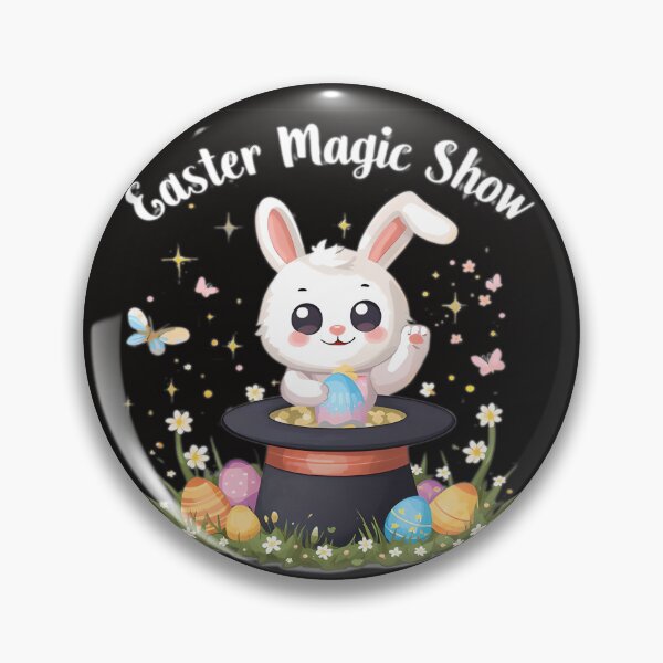Item preview, Easter Magic Show , cute Bunny pulling easter eggs out of Hat designed and sold by FireOrchid.