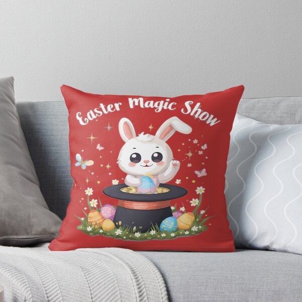 Item preview, Easter Magic Show , cute Bunny pulling easter eggs out of Hat designed and sold by FireOrchid.