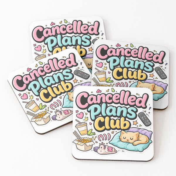 Item preview, Cancelled Plans Club Sticker designed and sold by PriyankaSonara.