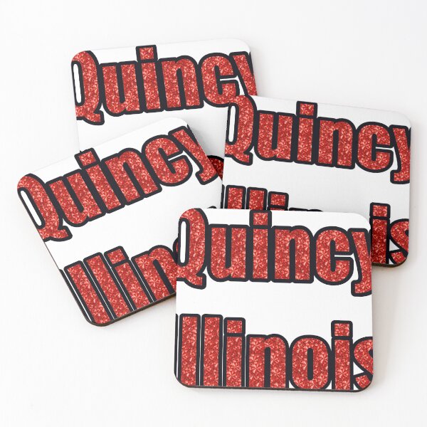 Item preview, Quincy Illinois City Name With Red Rhinestone designed and sold by TheIconSmith.