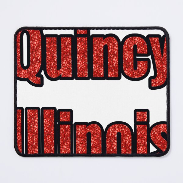 Item preview, Quincy Illinois City Name With Red Rhinestone designed and sold by TheIconSmith.