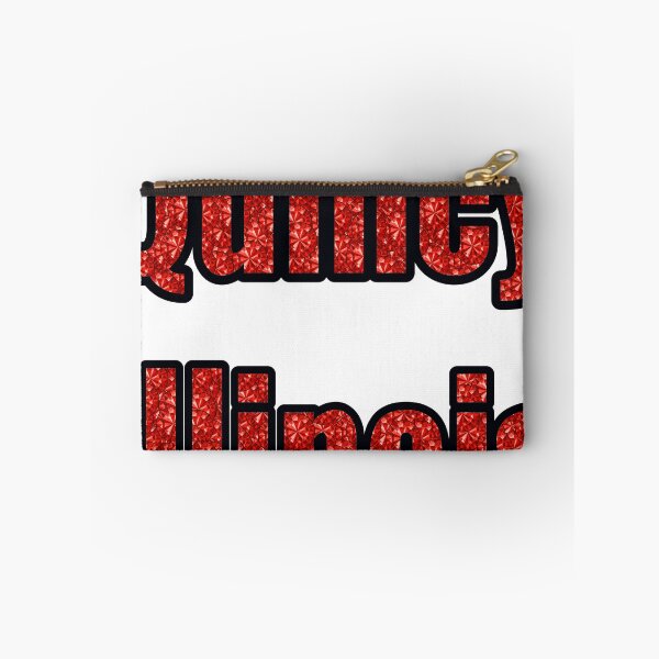 Item preview, Quincy Illinois City Name With Red Rhinestone designed and sold by TheIconSmith.
