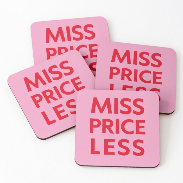 Item preview, Miss Priceless – Bold Red Pink Typography Design designed and sold by Magic Love Art Print.