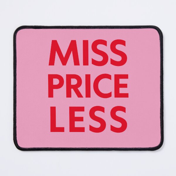 Item preview, Miss Priceless – Bold Red Pink Typography Design designed and sold by Magic Love Art Print.