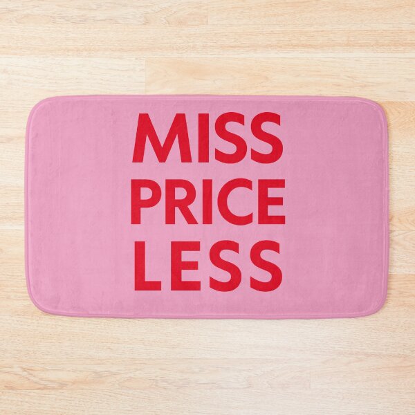 Item preview, Miss Priceless – Bold Red Pink Typography Design designed and sold by Magic Love Art Print.