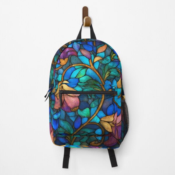 Item preview, Stained Glass Effect Beautiful Flowers Design Pattern designed and sold by GrinGalore.