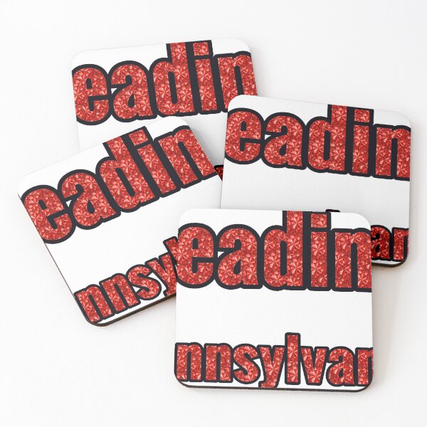 Item preview, Reading Pennsylvania City Name With Red Rhinestone designed and sold by TheIconSmith.
