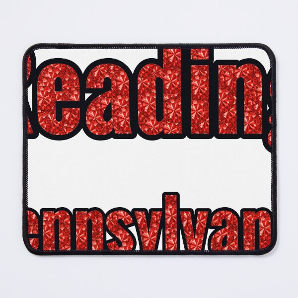 Item preview, Reading Pennsylvania City Name With Red Rhinestone designed and sold by TheIconSmith.