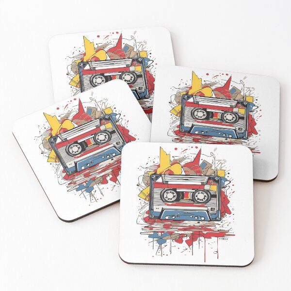 Item preview, Roy Lichtenstein Inspired Vintage Cassette Graffiti Street Artwork designed and sold by Inished Productions.