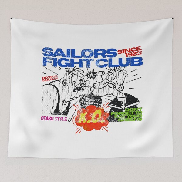 Item preview, Sailors Fighting Club – Spinach Crew Vintage Nautical Strength Shirt designed and sold by Otaku Style.
