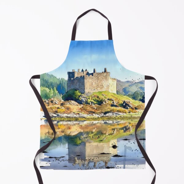 Item preview, Watercolour illustration of Castle Tioram, Loch Moidart, Scotland designed and sold by davidelder.