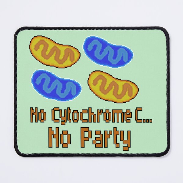 Item preview, "No Cytochrome c, No Party" Pixel Art Mug designed and sold by BitBrewStudio.