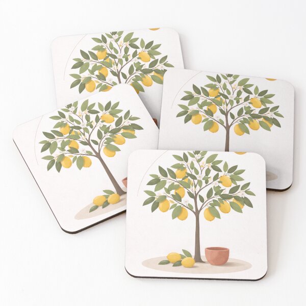Item preview, Minimalist Lemon Tree – Mediterranean Botanical Art designed and sold by DrizzyV.