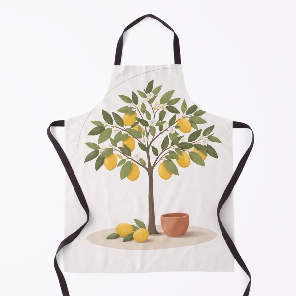 Item preview, Minimalist Lemon Tree – Mediterranean Botanical Art designed and sold by DrizzyV.