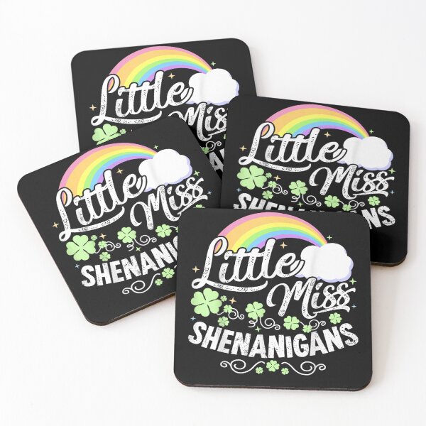 Item preview, Little Miss Shenanigans Rainbow Shamrock Cute St Patrick’s Day Graphic designed and sold by WumbleDoor.