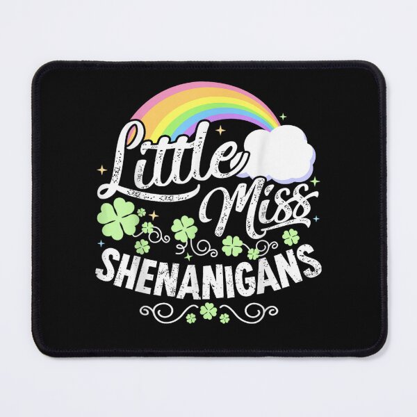 Item preview, Little Miss Shenanigans Rainbow Shamrock Cute St Patrick’s Day Graphic designed and sold by WumbleDoor.