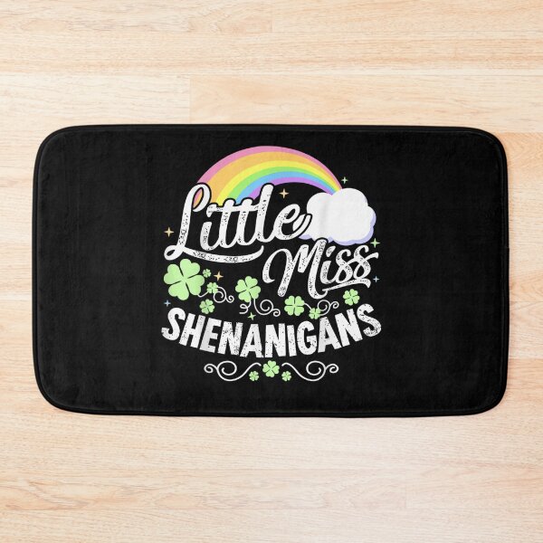 Item preview, Little Miss Shenanigans Rainbow Shamrock Cute St Patrick’s Day Graphic designed and sold by WumbleDoor.