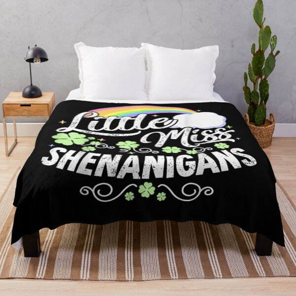 Item preview, Little Miss Shenanigans Rainbow Shamrock Cute St Patrick’s Day Graphic designed and sold by WumbleDoor.